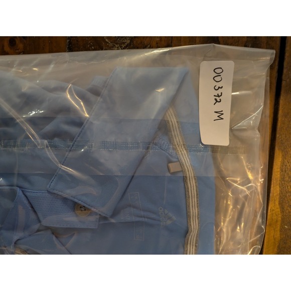 Adidas Golf Club Polo Shirt ClimaCool Men's Blue Quicksilver Size Large - Picture 10 of 10